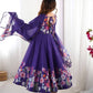 PURE SOFT ORGANJA SILK FABRIC FULLY FLAIR KALI PATTERN ANARKALI SUIT