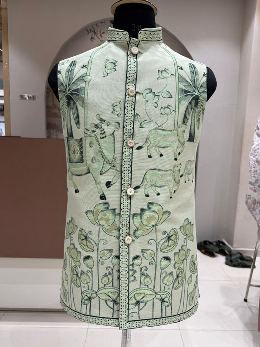 Presenting Jacquard Nehru Jacket