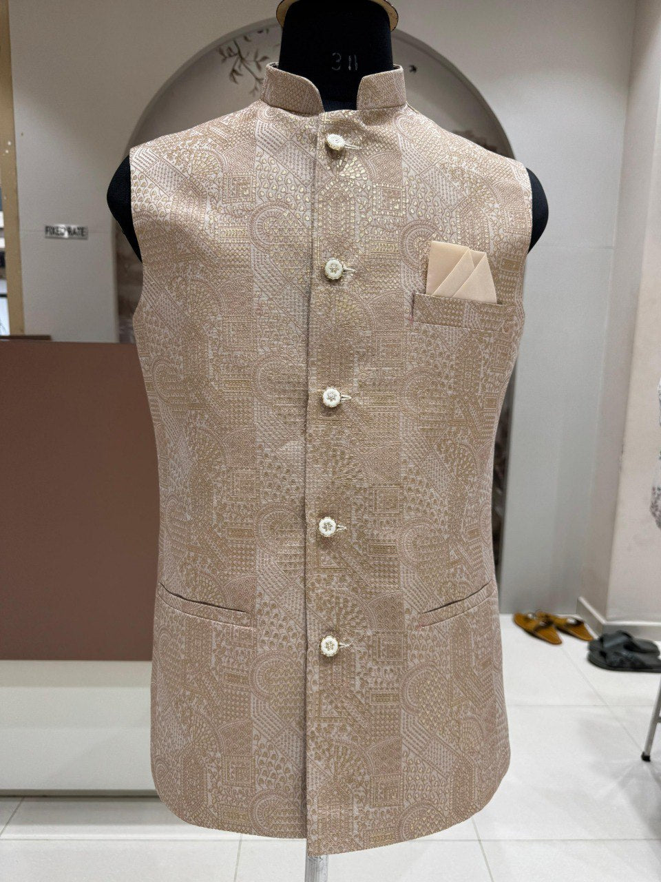 Presenting Jacquard Nehru Jacket