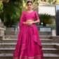 Pure Chanderi Plain With Zari Weaving Work Border Lehenga