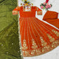 PREMIUM READYMADE LUXURY ANARKALI SUIT SET [3 PIS]