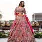 Sehen Sie umwerfend aus in diesem wunderschönen cremefarbenen Lehenga-Set