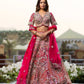 Sehen Sie umwerfend aus in diesem wunderschönen cremefarbenen Lehenga-Set