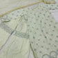 Nylon silk top with paper foil work both side Gown