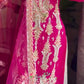 2025  EID FANCY FAUX GEORGETTE SEQUENCE EMBROIDERED WORK TOP AND PENT WITH DUPATTA