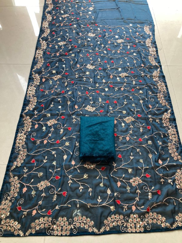 Party Wear Rangoli Silk Saree