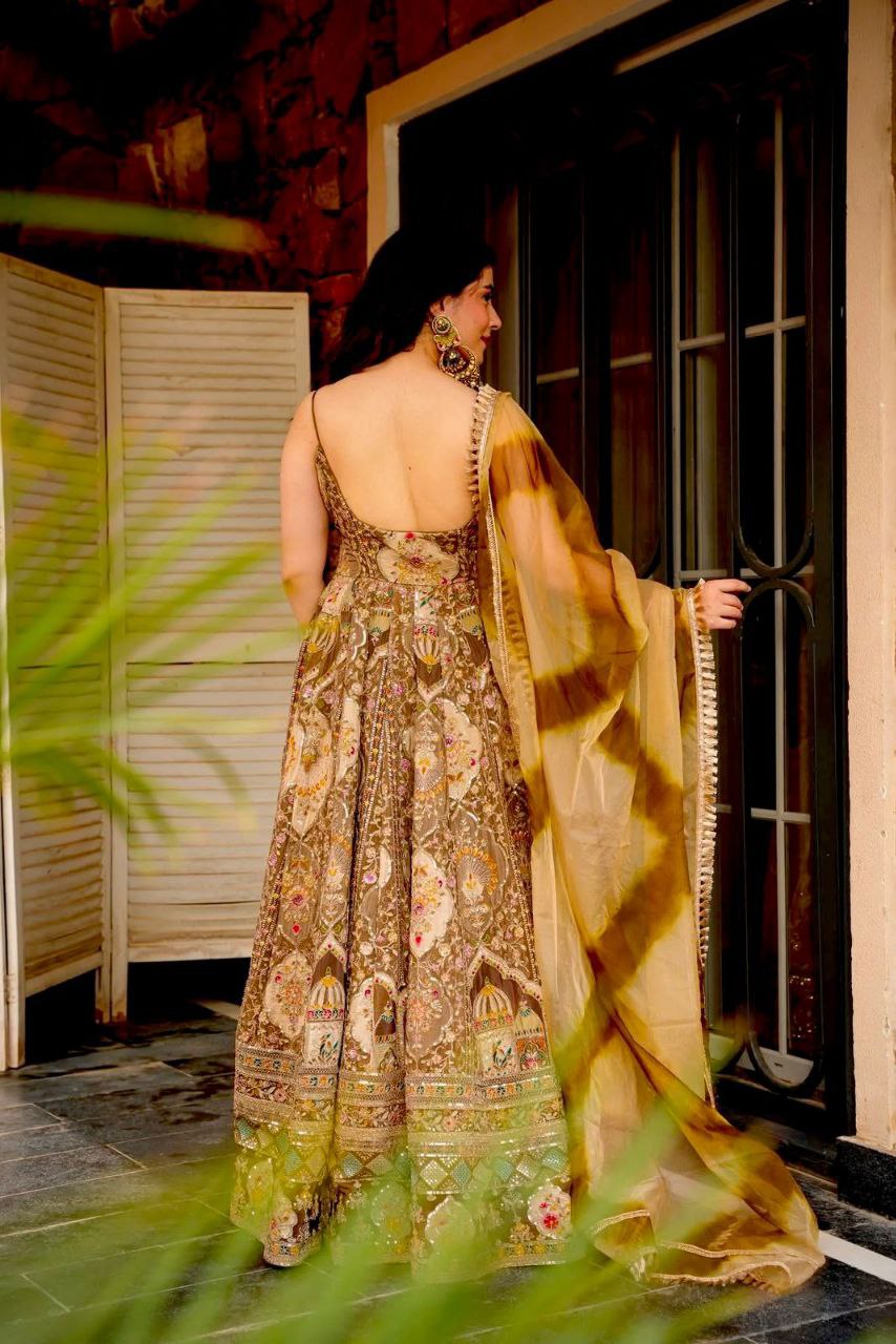 Präsentation des exklusiven Anarkali-Shooting-Designs