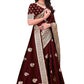 Pure Gold Zari With Heavy Zahlar Saree
