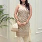 FAUX GEORGETTE HEAVY EMBROIDERY SEQUENCE WORK WITH FANCY LATKAN SUIT