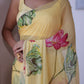 Premium Tabby orgenza silk with digital print and khatli work saree