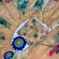 Premium Tabby orgenza silk with digital print and khatli work saree