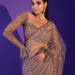 Net saree with sequence , dori & zari work Saree
