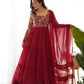 PURE SOFT FOX GEORGETTE FABRIC FULLY FLARE ANARKALI
