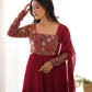 PURE SOFT FOX GEORGETTE FABRIC FULLY FLARE ANARKALI