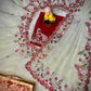 Premium Star Georgette with c pallu embroidery work saree