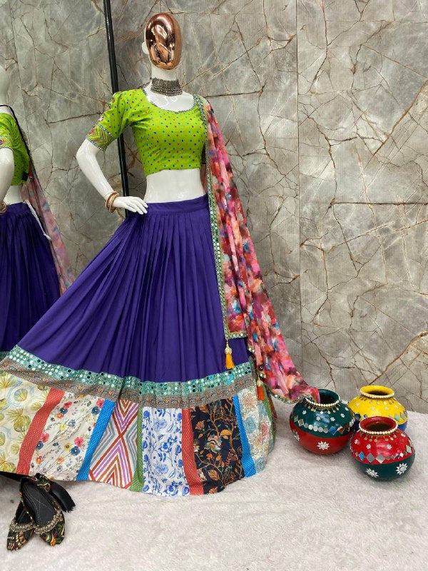 2024 THIS NAVRATRI WEAR A DESIGNER COLLECTION LEHENGA CHOLI WITH DUPATTA