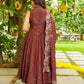 EXCLUSIVE 3 PIECE KURTI FLARED PLAZZO WITH DUPATTA IN EMBROIDERY WORK