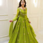 EXCLUSIVE 2 PIECE GOWN WITH DUPATTA IN SEQUENCE EMBROIDERY WORK