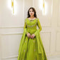 EXCLUSIVE 2 PIECE GOWN WITH DUPATTA IN SEQUENCE EMBROIDERY WORK