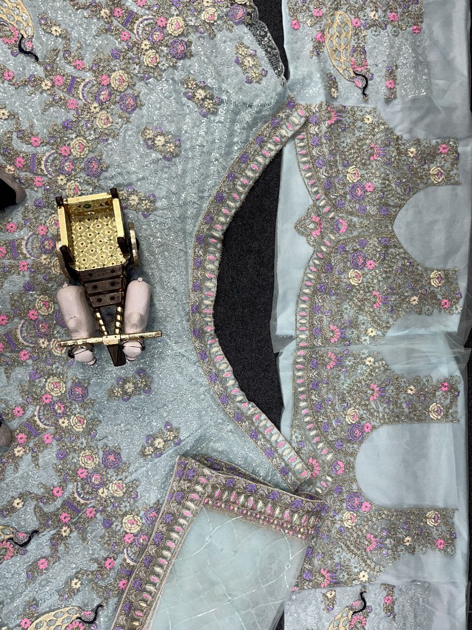 Launching 4 meter flared Coding Sequins Work Lehenga