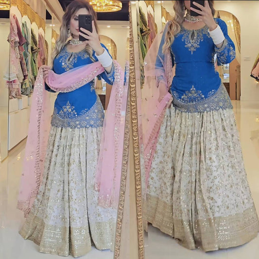 Presenting New Đěsigner Lehenga Top In New Fancy Style