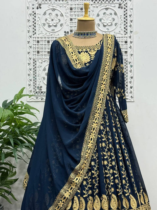 PRESENTING 3 PIECE ANARKALI GOWN AND LEHENGA