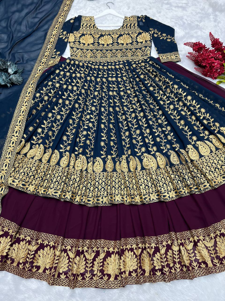 PRESENTING 3 PIECE ANARKALI GOWN AND LEHENGA