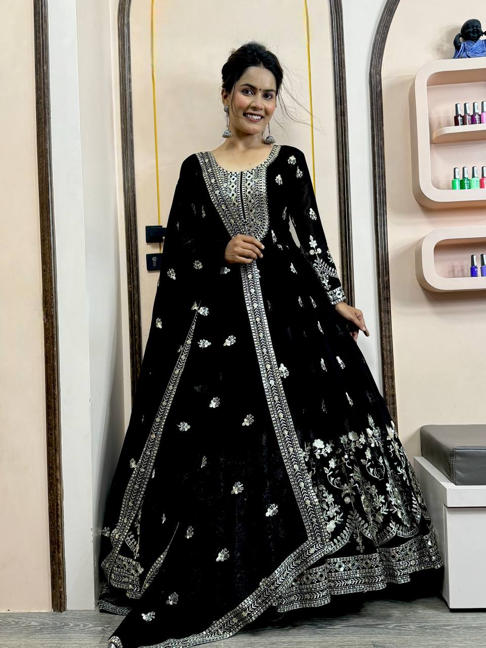 PRESENTING 3 PIECE STYLISH GOWN AND DUPATTA