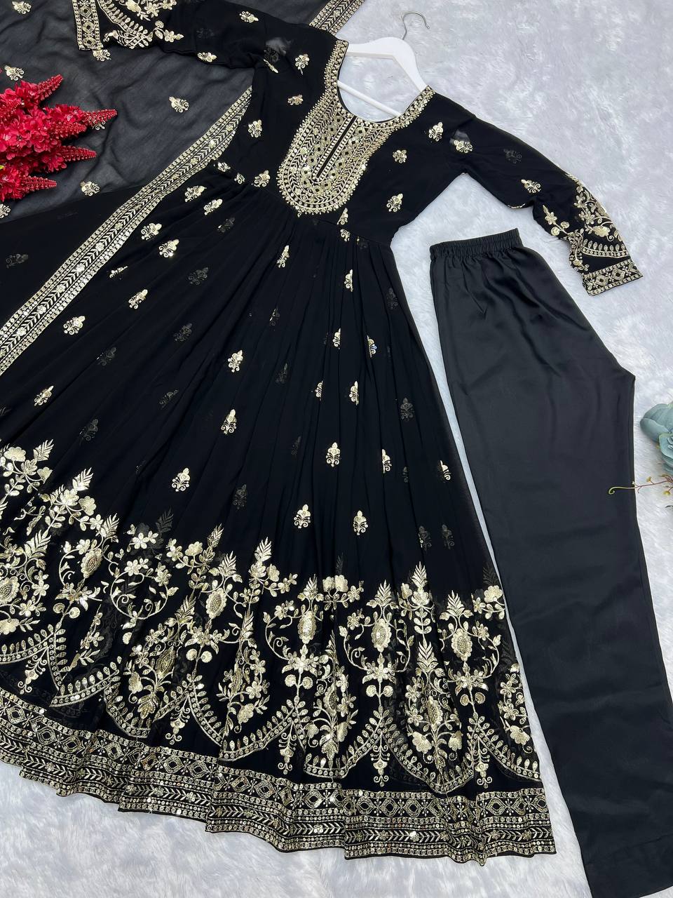 PRESENTING 3 PIECE STYLISH GOWN AND DUPATTA