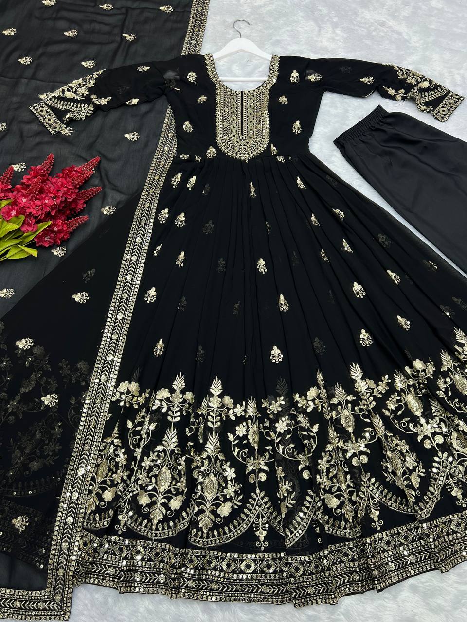 PRESENTING 3 PIECE STYLISH GOWN AND DUPATTA