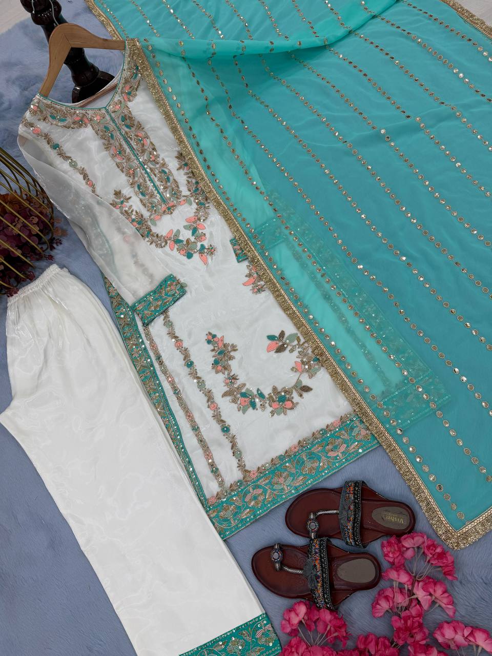 PREMIUM DESIGNER READYMADE TOP PLAZZO COLLECTIONS