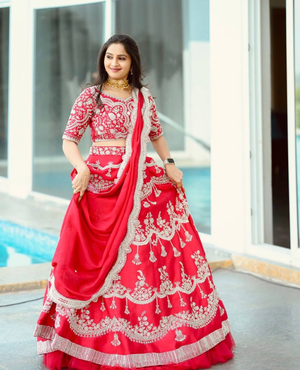 Fox Georgette Launching New Festival Lehenga Choli