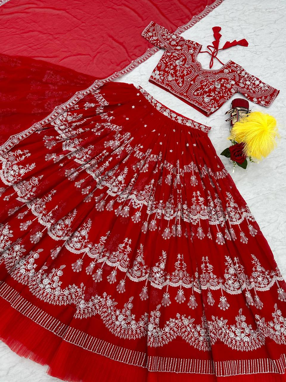 Fox Georgette Launching New Festival Lehenga Choli