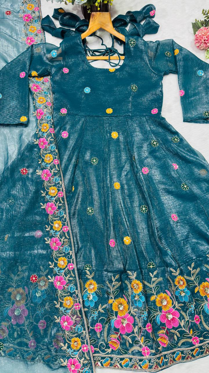 PREMIUM READYMADE ANARKALI SUIT SET (3 PCS)