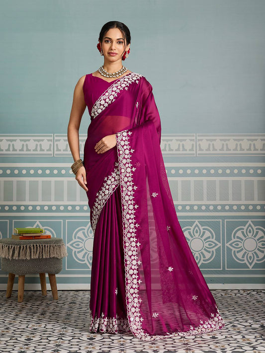 Party Wear Soft Rangoli Silk Saree