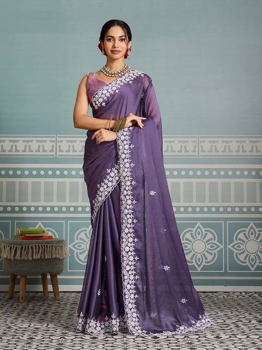 Party Wear Soft Rangoli Silk Saree