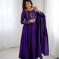 PRESENTING NEW HIGH PREMIUM QUALITY PURE ROMAN CHANDERI SILK FABRIC ANARKALI