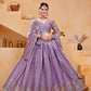 Fendy Silk Embroidery Work Stitch With Canvas Lehenga Choli