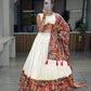 Pure Rayon Cotton Printed With Foil on Patch Work Border Lehenga