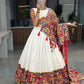 Pure Rayon Cotton Printed With Foil on Patch Work Border Lehenga