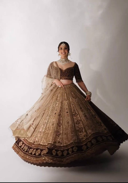 Dazzle this festive season with this stunning lehenga set