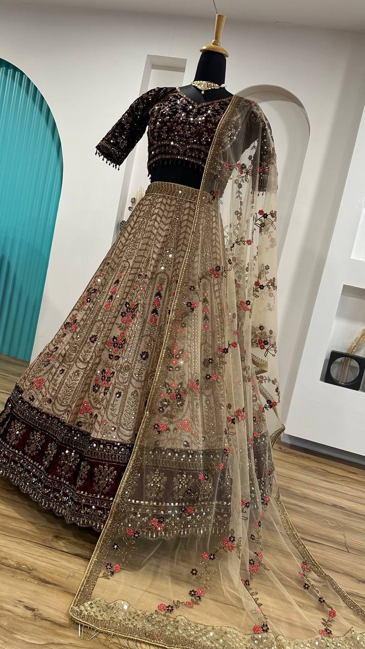 Dazzle this festive season with this stunning lehenga set