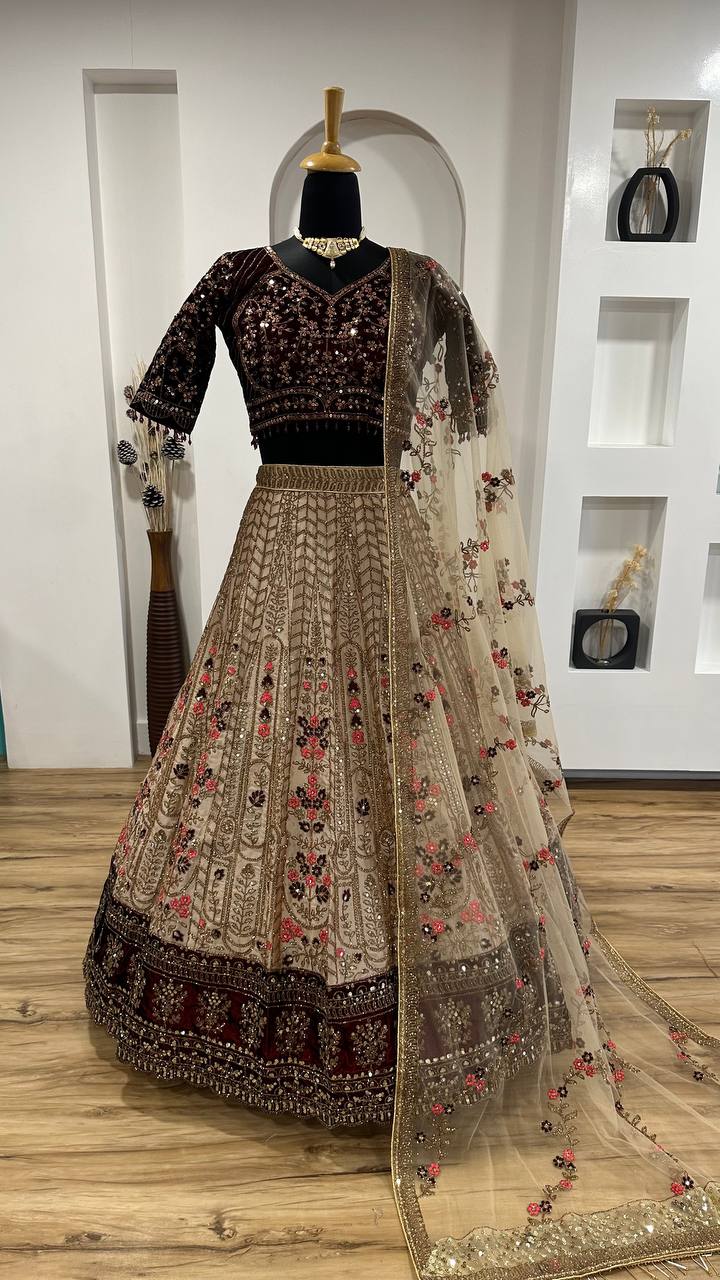 Dazzle this festive season with this stunning lehenga set