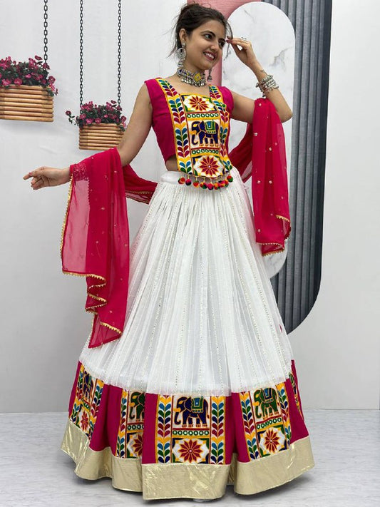 Navratri Special Gamathi Work Lehenga Choli