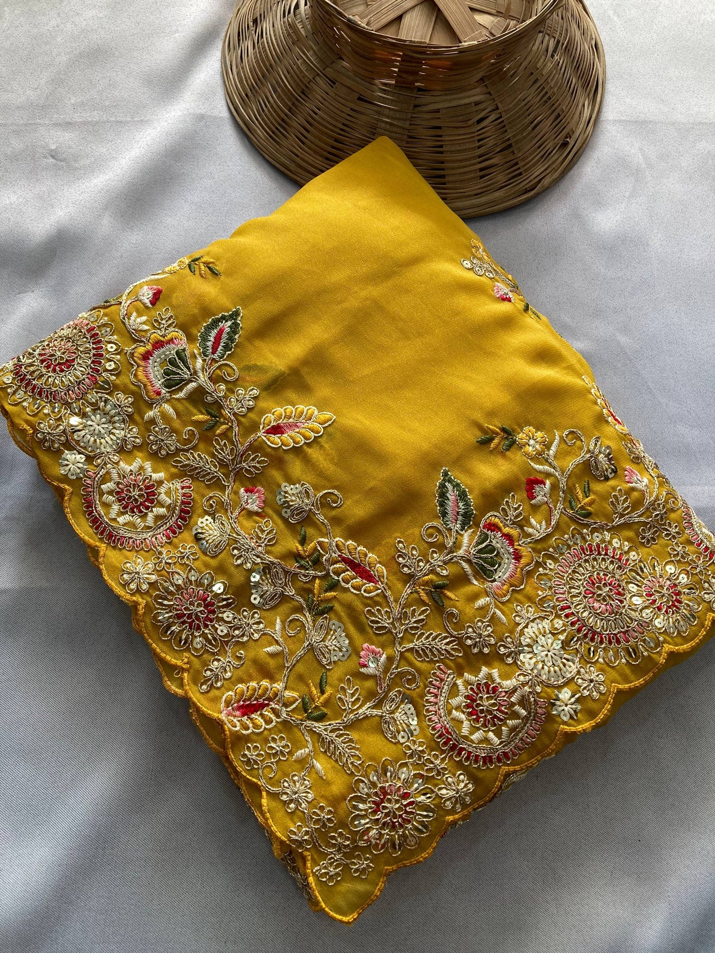 Party Wear Soft Star Georgette Saree