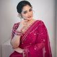 Soft Space Silk Sequance and Zari Embroidery Work Saree