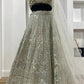 Georgette lehenga with sequins & dori work Lehenga