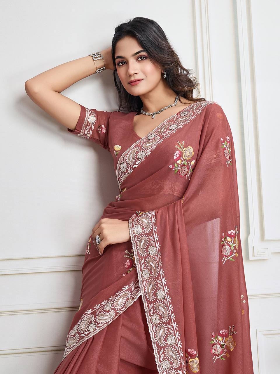 Looking some one for this same colour beautiful Saree