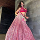 Sehen Sie umwerfend aus in diesem wunderschönen cremefarbenen Lehenga-Set