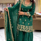 Launching New Designer Party Wear Look Top Sharara Plazzo  and Dupatta